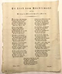 Gesellschaft zu Metzgern Bern: Lied vom Rüeblimahl (1822)