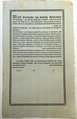 Lehrbrief für Steinhauer- und Maurerhandwerker (um 1810)