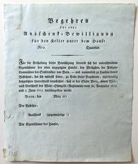 Druckbeleg Handel und Gewerbe (1815)