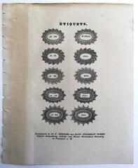 Vignettenproben F. Dresler und Rost-Fingerlin, Frankfurt (1831)