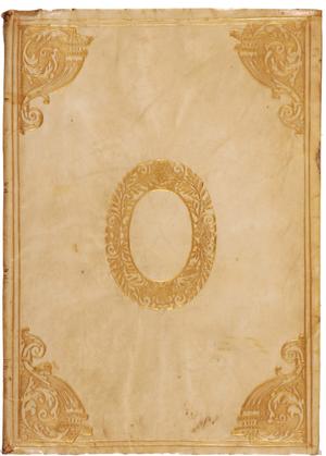 Goldverzierter Einband von Antoine Le Pois: Discours sur les medalles et graveures antiques, principalement romaines, Paris, 1579, Signatur MUE Bong IV 596
