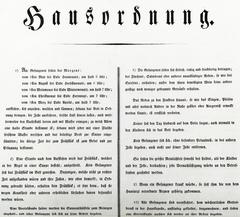 Hausordnung