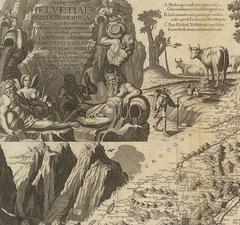 Johann Jakob Scheuchzer: Nova Helvetia tabula geographica (Ausschnitt)