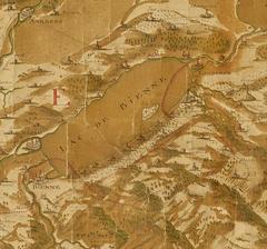 Pierre Willommet: Carte Geographique Comprenent le Canton de Berne (Ausschnitt)