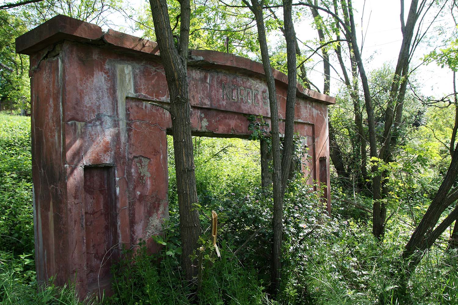 Former mine entrance, Derna, Romania.